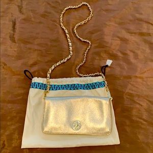 Tory Burch Gold Metallic handbag